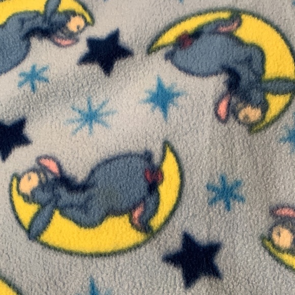 Large Disney Eeyore fleece Pajama pants moon - Picture 2 of 3